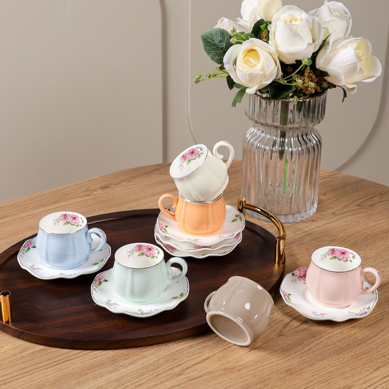 Service à Café en Porcelaine 12 Pièces