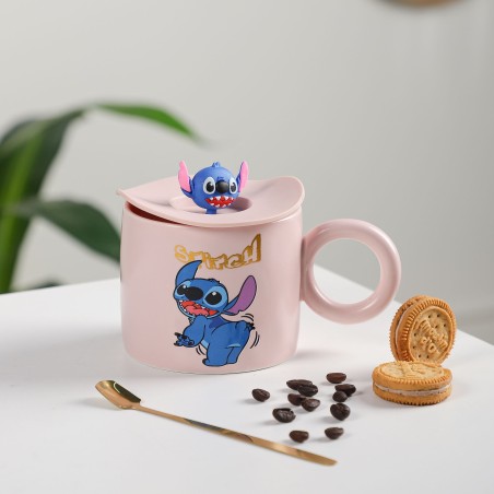 Tasse à Café En Céramique avec Cuillère Stitch