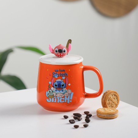 Tasse à Café En Céramique avec Cuillère Stitch