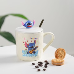 Tasse à Café En Céramique avec Cuillère Stitch