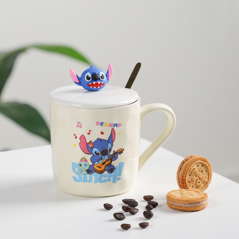 Tasse à Café En Céramique avec Cuillère Stitch