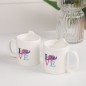 Lot de 2 Mugs Couple 350ML en Céramique