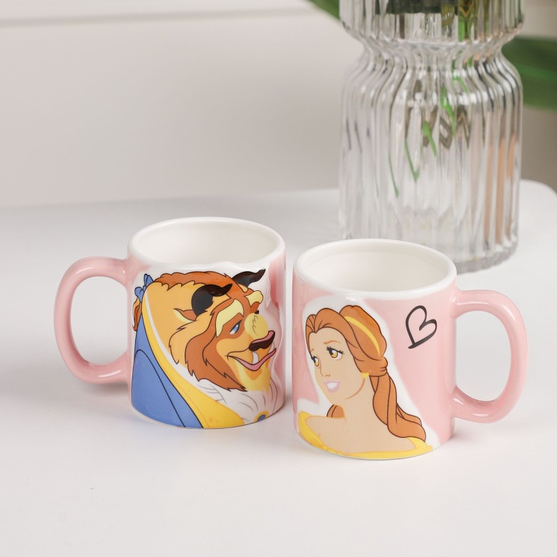 Lot de 2 Mugs Couple 350ML en Céramique