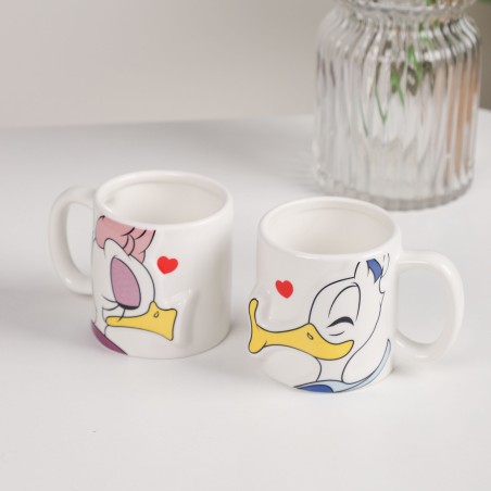 Lot de 2 Mugs Couple 350ML en Céramique