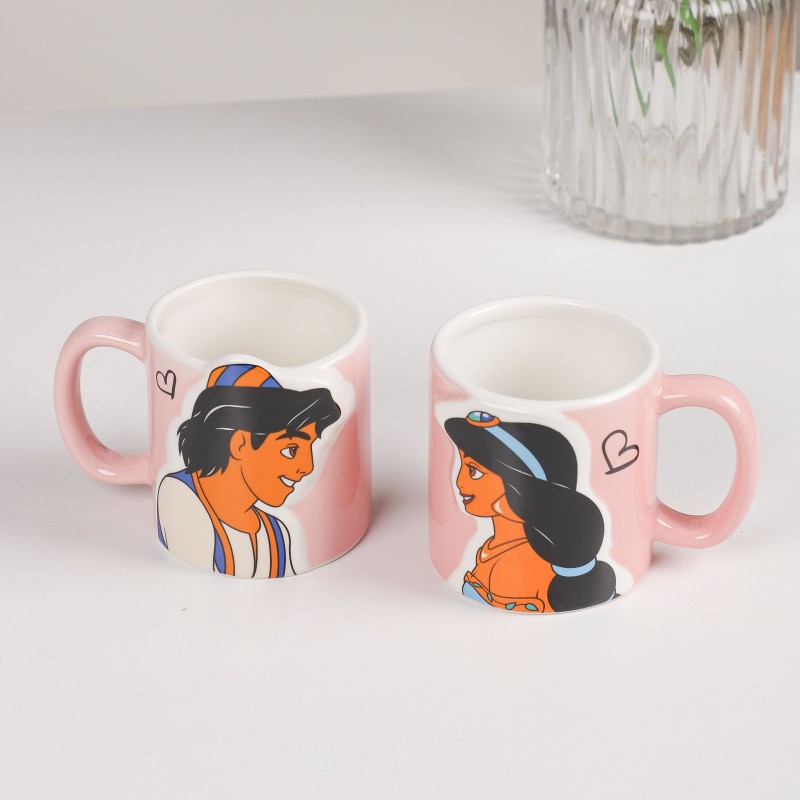 Lot de 2 Mugs Couple 350ML en Céramique