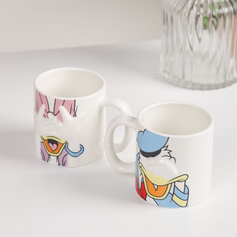 Lot de 2 Mugs Couple 350ML en Céramique