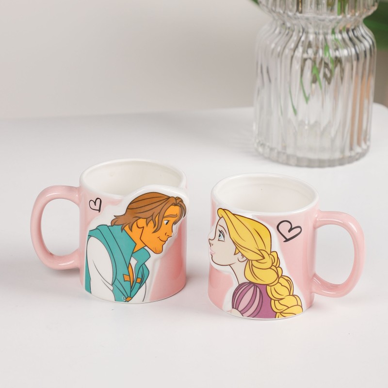 Lot de 2 Mugs Couple 350ML en Céramique