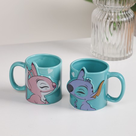 Lot de 2 Mugs Couple 350ML en Céramique