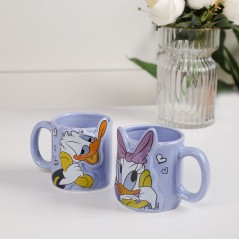 Lot de 2 Mugs Couple 350ML en Céramique