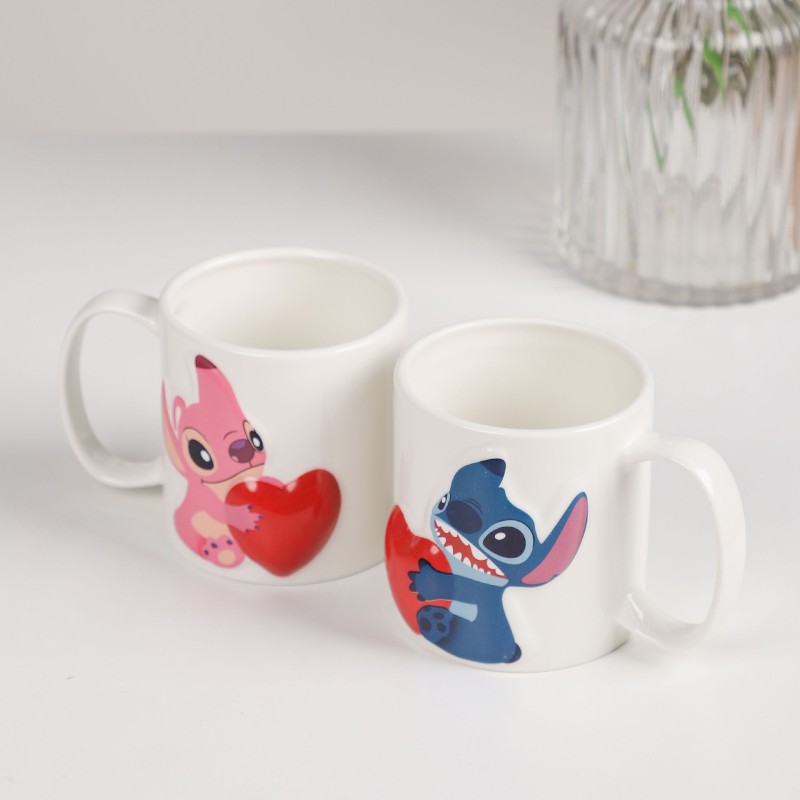 Lot de 2 Mugs Couple 350ML en Céramique