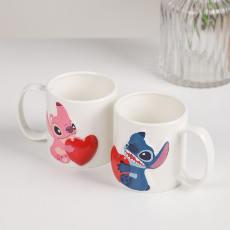 Lot de 2 Mugs Couple 350ML en Céramique