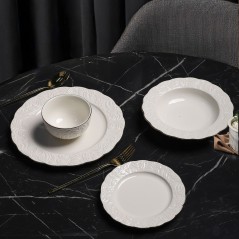 Service de Table 24 Pièces en Porcelaine