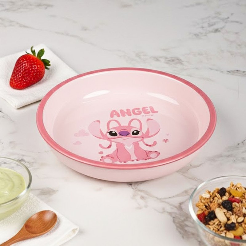 Assiette Enfant en Céramique – Modèle Angel Rose
