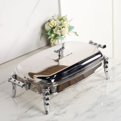 Chauffe-Plat Rectangulaire en Acier Inoxydable