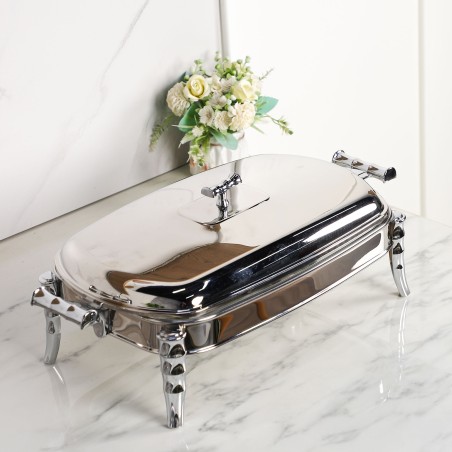 Chauffe-Plat Rectangulaire en Acier Inoxydable