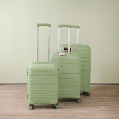 Série de 3 Valises en Polypropylène Incassable Vert - Starbag