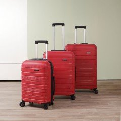 Série de 3 Valises en Polypropylène Incassable Rose Foncé - Starbag