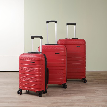Série de 3 Valises en Polypropylène Incassable Rose Foncé - Starbag