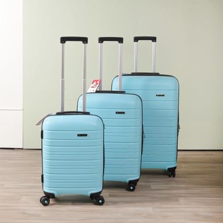 Série de 3 Valises en Polypropylène Incassable Bleu Ciel - Starbag