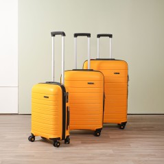 Série de 3 Valises en Polypropylène Incassable Jaune - Starbag