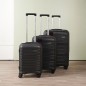 Série de 3 Valises en Polypropylène Incassable Noir Argent - Starbag