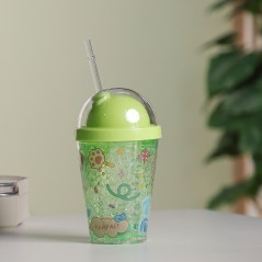 Gobelet Isotherme 300ML avec Paille Vert