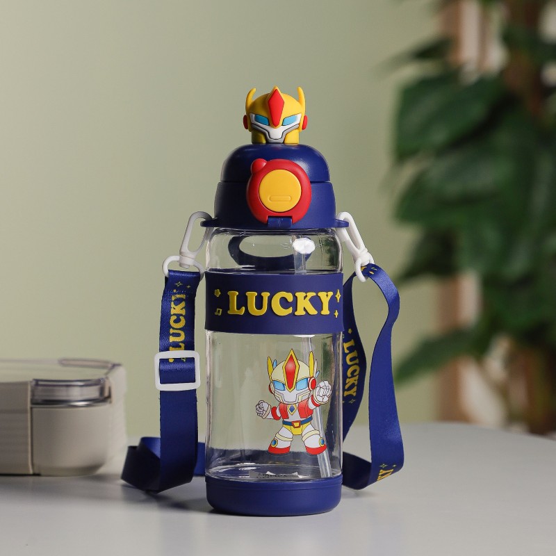 Gourde d'eau 700ML avec Paille et Sangle