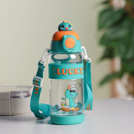 Gourde d'eau 700ML avec Paille et Sangle