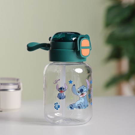 Gourde d'eau 550ML avec Paille Vert