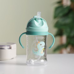 Gourde d'eau 350ml avec Paille Vert
