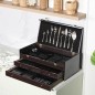 Coffret Ménagère 125 Pièces en Inox 18/10 Carré - ABM