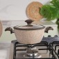 Batterie de Cuisine en Granite 37 Pièces Beige - Falez