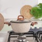 Batterie de Cuisine en Granite 37 Pièces Beige - Falez