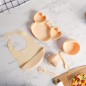 Set Repas Bébé en Silicone 6 Pièces Incassables