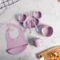Set Repas Bébé en Silicone 6 Pièces Incassables