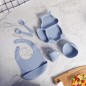 Set Repas Bébé en Silicone 6 Pièces Incassables