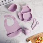 Set Repas Bébé en Silicone 6 Pièces Incassables