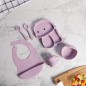 Set Repas Bébé en Silicone 6 Pièces Incassables