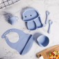 Set Repas Bébé en Silicone 6 Pièces Incassables