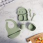 Set Repas Bébé en Silicone 6 Pièces Incassables