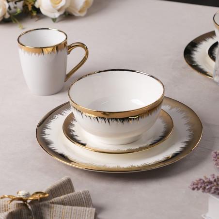 Service de Table 16 Pièces en Porcelaine