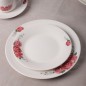 Service à Table 20 Pièces en Porcelaine - Floral Rose Service à Table 20 Pièces en Porcelaine - Floral Rose