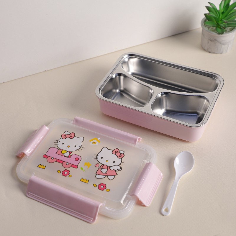 Lunch Box avec Compartiments Inox & Couvercle Hermétique