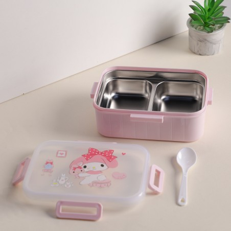 Lunch Box avec Compartiments Inox & Couvercle Hermétique