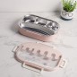 Lunch Box avec Compartiments Inox & Couvercle Hermétique