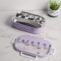 Lunch Box avec Compartiments Inox & Couvercle Hermétique