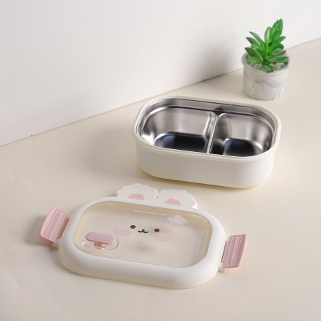 Lunch Box avec 2 Compartiments Beige