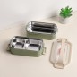 Lunch Box avec Compartiments Inox & Couvercle Hermétique Lunch Box avec Compartiments Inox & Couvercle Hermétique