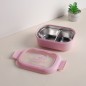 Lunch Box avec Compartiments Inox & Couvercle Hermétique