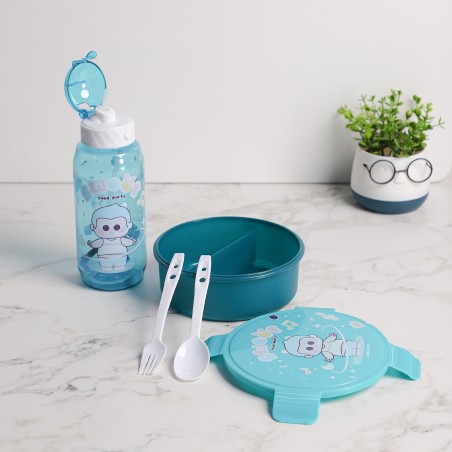 Set Lunch Box Avec Gourde & Couvercle à Clip